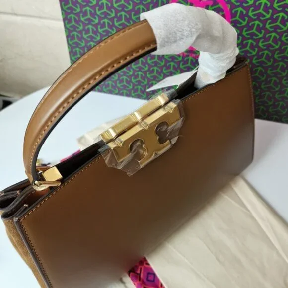 Tory Burch Eleanor Spazzolato Satchel Bag - Picture 7 of 13